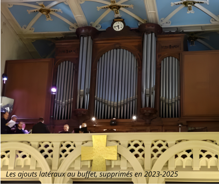 Les ajouts latéraux au buffet, supprimés en 2023-2025